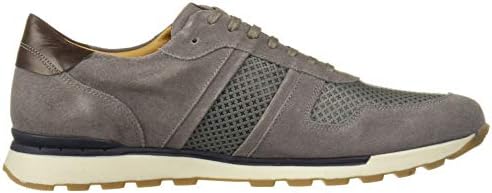 Marc Joseph New York Men's Leather Made in Brazil Luxury Fashion Trainer Sneaker, Grey Suede, 7 | Image 5
