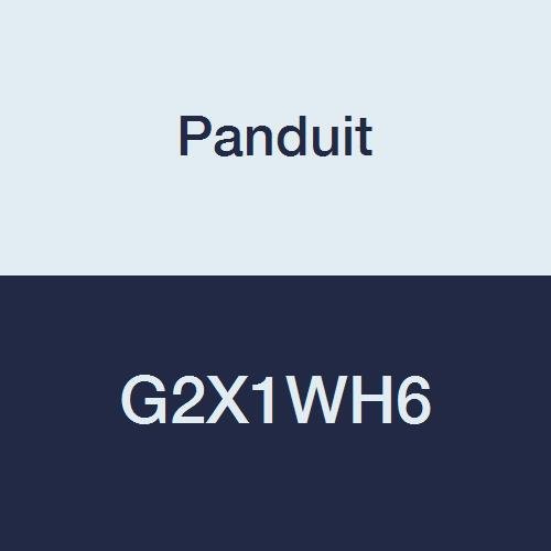 Panduit G2X1WH6 Type G Wide Slot Wiring Duct, PVC, 2" x 1" x 6', White