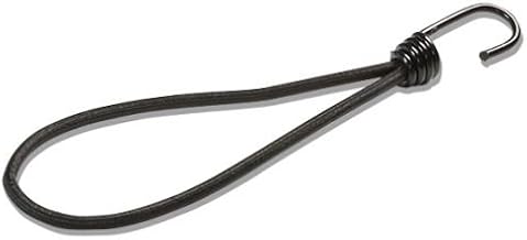 25 Expander Loops 250 mm Black with Spiral Hooks
