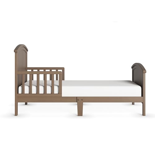 Child Craft Hampton Arch Top Toddler Bed for Kids with Guard Rails, Low to Ground Design, Made of Pinewood, Featuring Clean Lines to Match Any Décor (Dusty Heather) - Thumbnail 3