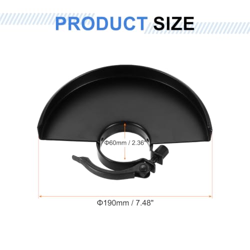 Protector de amoladora ajustable uxcell carcasa metálica para discos de 200 mm 3
