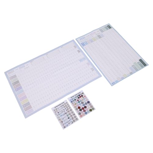 LOLIPPYY Calendario da Parete Annuale 2026 Planner Mensile 2 Pezzi 75X52 CM Grande Formato per Casa Ufficio Scuola Pianificazione Familiare e Professionale Resistente e Riutilizzabile