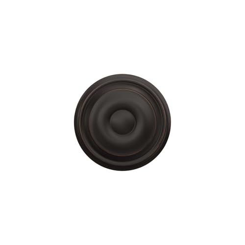 Image of Schlage F170 GEO 716 Georgian Door Knob, One Sided Non-Turning Dummy Door Handle, Aged Bronze