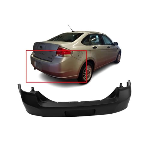 Image of FitParts Compatible with Ford Focus 2008-2011 Rear Bumper Cover | Primed, Sedan, Ready to Paint, OEM 8S4Z17K835ABPTM, FO1100636