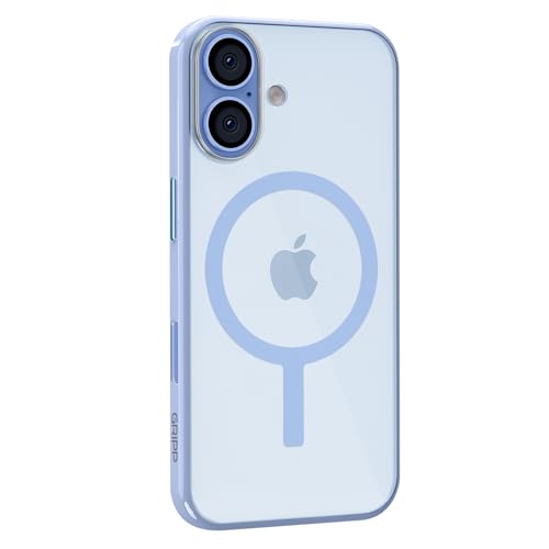 Image of GRIPP Flex Case Compatible with Mag-Safe for iPhone 17 | 6ft Drop-Tested with D30 Tech, Transparent Back, Scratch Resistant, Anti-Yellowing, Raised Camera Edges, Anti-Slip Back Cover - Blue