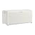 Suncast 99 Gallon Heavy Duty Resin Wicker Horizontal Outdoor Deck Box, White