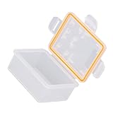 Matériau ABS : fabriqué à partir d'un matériau ABS , cet étui de rangement pour batterie d'appareil photo est robuste et , protégeant la batterie et les cartes mémoire contre les dommages.