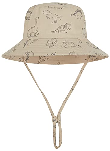 Image of Baby Sun Hat UPF 50+ Sun Protective Toddler Bucket Hat Summer Kids Beach Hats Wide Brim Outdoor Play Hat for Boys Girls