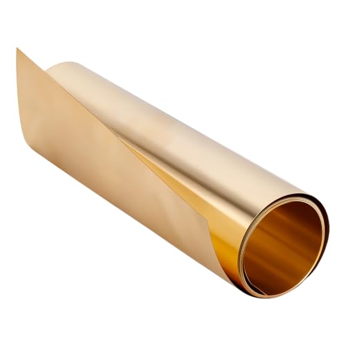 Feuille en laiton pur OLYCRAFT 0,1 mm matériau authentique sans placage pour orfèvrerie