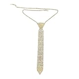 【Facile à assortir】: Collier à chaîne à paillettes, vous pouvez le porter avec des chemises, des costumes, des vestes, des débardeurs et des t-shirts pour montrer votre confiance et votre énergie, augmenter votre attrait