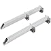 Speedway Motors Chrome Traction Bars - 28 Inch - Improve Traction & Eliminate Wheel Hop - Premium Steel Construction - Includes U-Bolts, Snubbers, and Hardware - Non-Polished Flash Chrome Finish