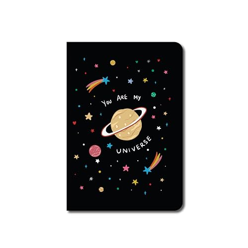 Image of FACTOR NOTES A6 Notebook (My Universe) | Ruled, 160 Pages, 90 GSM Thick Paper | Cute Aesthetic Notebook for Women