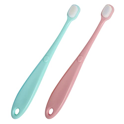 GOOHOCHY 2pcs Boys and Girls Toothbrush Baby Nursing Brush Pp Material Ultra-fine Infant Toothbrush Wall Hanging Baby-Friendly