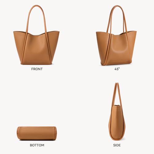 BOSTANTEN Tote Purses for Women Vegan Leather Shoulder Bag Ladies Handbag for Travel