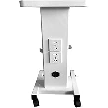 Beauty Cart Salon Roller Trolley Cart with Plug Beauty Instrument Tray Rolling Cart with Wheel Spa Cart Esthetician Cart Supplies Tool Cart 110V
