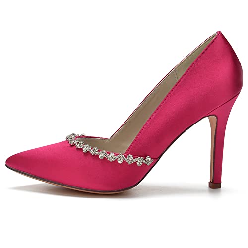 JOEupin Vrouwen puntige teen bruiloft flats voor bruid lage hakken JOEupin Vrouwen puntige teen bruiloft flats voor bruid lage hakken