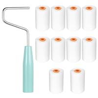 10 Stk Farbroller Set Klein,Malerrollen Set,Lackierwalze Schaumstoffrolle Lackrollen für Lacke, Mini Farbroller Wandfarbe Farbwalze für Malerset Streichen Malerbedarf Malerwalzen,mit Griff(56x34mm)