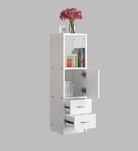 Image of Henry Multipurpose Storage Cabinet | Engineered Wood | Free-Standing Design | White Finish | Spacious & Durable | Easy Knock-Down Assembly