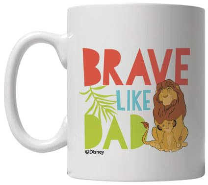 Giftmate Disney Lion King Simba Tea Coffee Mug 320ml | Coffee Mugs for Dad Father's Day | Cute Coffee Mugs for Father Mufasa & Simba Mug from Son