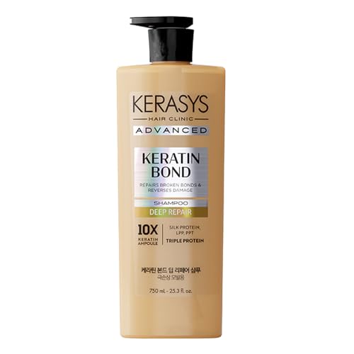 Kerasys Advanced Keratin Bond Shampoo 20.2 fl oz / 600 ml (Deep Repair)