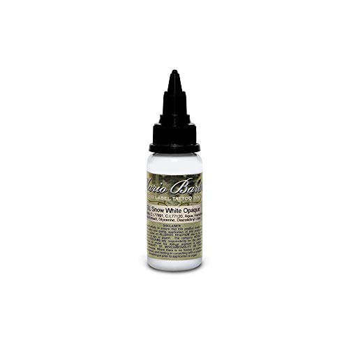 Snow White Opaque Mario Barth Gold Label - Intenze Tattoo Ink - 1oz Bottle