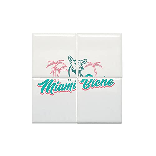 Carreaux céramique Miami Biche le cadeau insolite et drôle pour fans des USA
