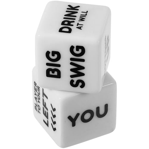 JOINPAYA 2pezzi Dadi Da Bere Per Feste Gioco Di Intrattenimento Per Adulti Accessori Per Bar e Ritrovi Divertenti e Leggeri Perfetti Per Serate Compagnia