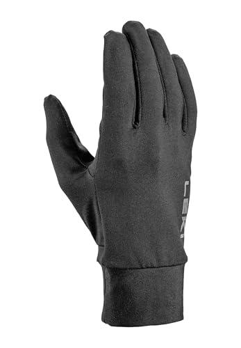 LEKI Unisex Multi Fit Handschuhe Trailrunning Running Laufhandschuhe Fleece Schwarz, Farbe:Schwarz, Handschuh:9