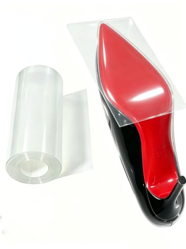 Image of Transparent Anti-Slip Sole Protector, 39-Inch Roll (5x39in) | Silicone Trimmable Anti-Slip Sole Guard, Durable Cover for High Heels & Dress Shoes