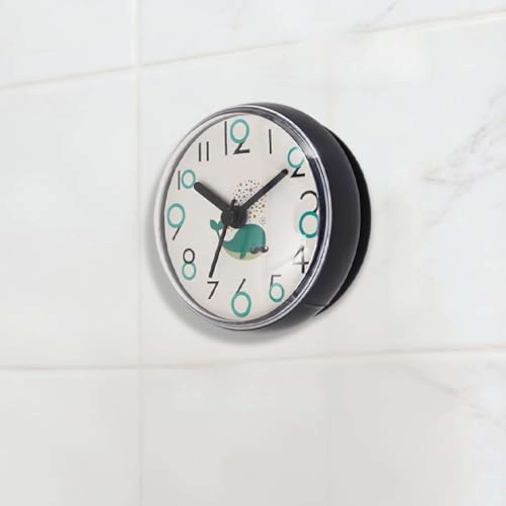 Bathroom Shower Clock Wall Hanging Water Resistant
