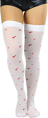 Image of ToBeInStyle Women's Nylon Thigh High Schoolgirl Opaque Stockings