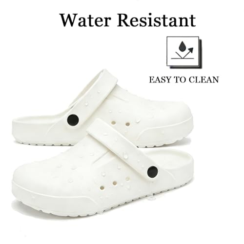 Image of Nihaoya Clogs for Men and Womens Garden Shoes Slip-on Outdoor Beach Slippers Comfort Slip Resistant Sandals Lightweight Breathable
