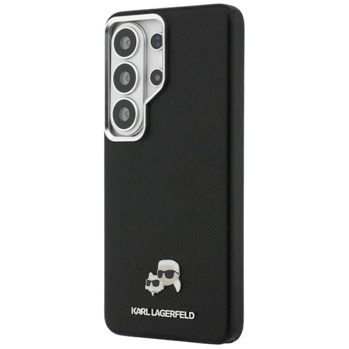 Image of CG MOBILE Karl Lagerfeld [Official Licensed], Protective Case Designed for Galaxy S26 Ultra |Magnetic System Full Wrapped Grained PU Leather with K&C Head Pin &Logo | Metal Camara Frame & Buttons