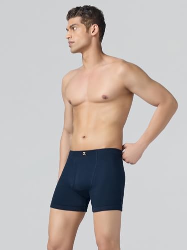 Image of XYXX Nova Cotton Boxer Brief for Men |Regular Fit with intellifresh No-Marks Waistband | Inner Elastic | Solid Underwear for Men