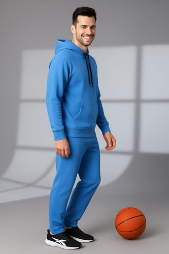 Image of Mack Jonney Solid Track Suit for men | Co-ord Set | Warm Fleece Tracksuit Set | Full Sleeve Hoodie