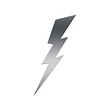 Lightning Bolt Sticker Vinyl Decal Notebook Car Window Laptop 4' x 8' (Silver)