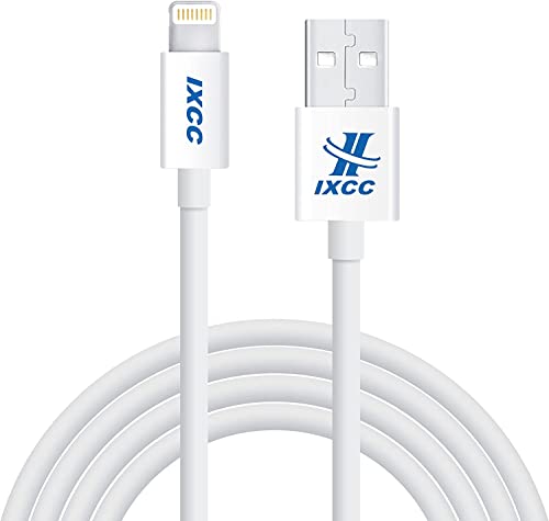 iXCC Lightning Cable 3ft, iPhone Charger, for iPhone X, 8, 8 Plus, 7, 7 Plus, 6s, 6s Plus, 6, 6 Plus, SE 5s 5c 5, iPad Air 2 Pro, iPad Mini 2 3 4, iPad 4th Gen [Apple MFi Certified](5Pack White)