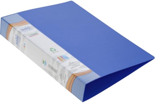 Image of Solo 2-D A5 Ring Binder File Folder -Pack of 2 | Office Document Organizer with Inside Pocket, Presentation Display Plastic Voucher File for Certificates, Portfolio, Papers & Projects