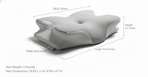 Lunari Butterfly Cervical Pillow – Orthopedic Memory Foam Neck Support Pillow for Neck Pain Relief, Ergonomic Cooling Pillow for Side & Back Sleepers by Lunari - Image 6