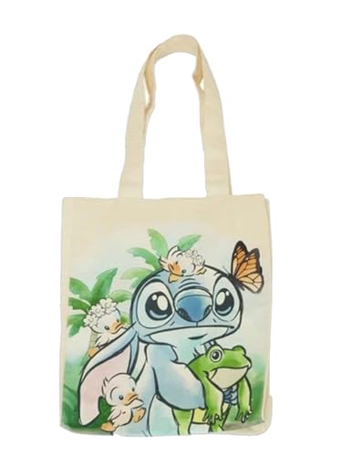 Bolso Tote Canvas Disney Stitch Springtime Daisy miniatura 1