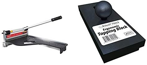 Norske Tools Newly Improved NMAP001 13 inch Laminate Flooring and Siding Cutter & Bullet Tools 711 Ergonomic Tapping Block, 3 x 7 x 3 inches, Black