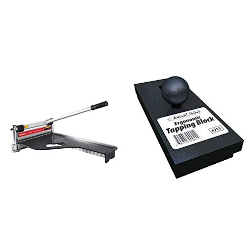 Norske Tools Newly Improved Nmap001 13 Inch Laminate Flooring And Siding Cutter & Bullet Tools 711 Ergonomic Tapping Block, 3 X 7 X 3 Inches, Black #TOP2