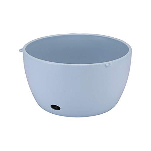 Panier de fleurs de décoration murale et pot suspendu bleu 24cm