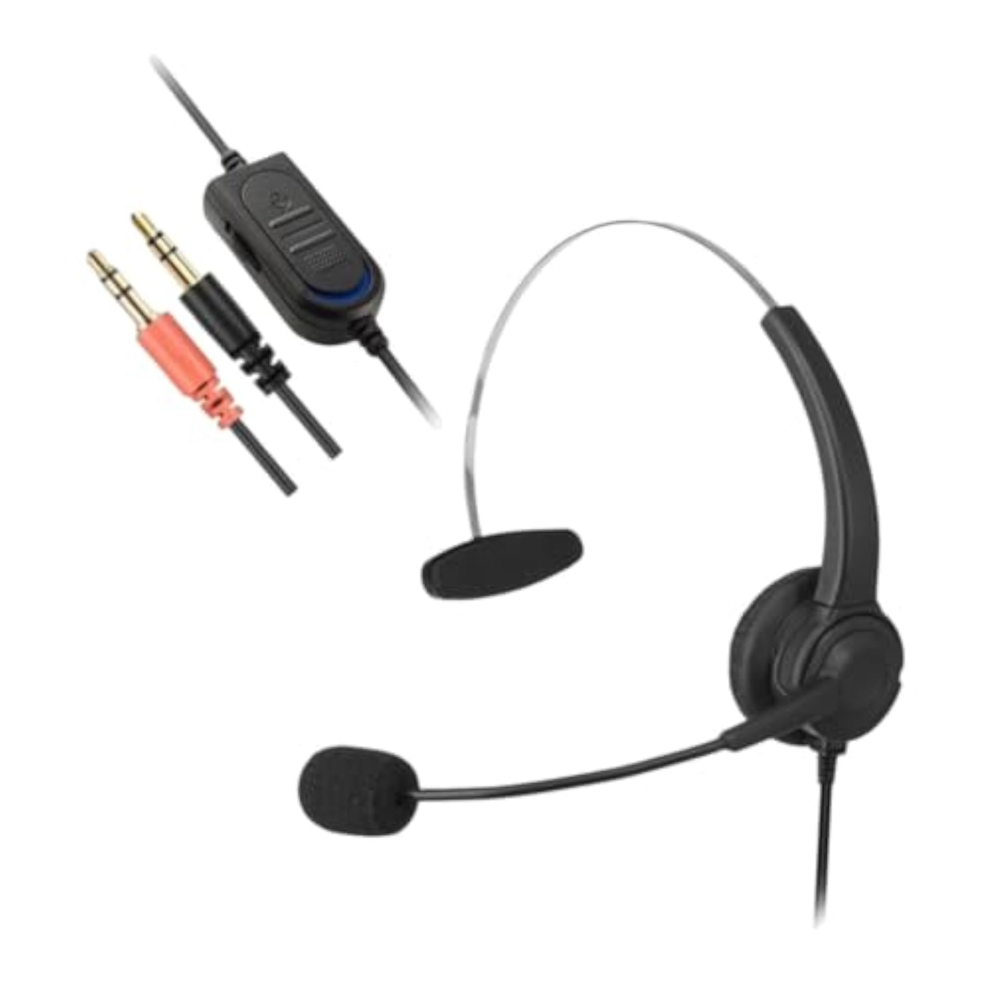 Corded Telephone Headset for Office Desk Phone