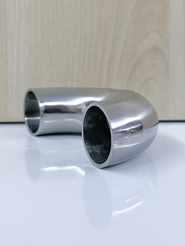 Codo de acero 180 grados para reparar fugas y desviar tuberías de 32mm 3