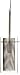 Lite Source Inc Source LS-17851PS/CLR Wick 1-Lite Pendant Lamp with Outer Clear Glass, Polished Steel