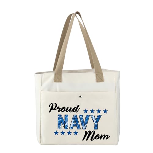 Bolsa de playa Tote Navy Mom miniatura 1