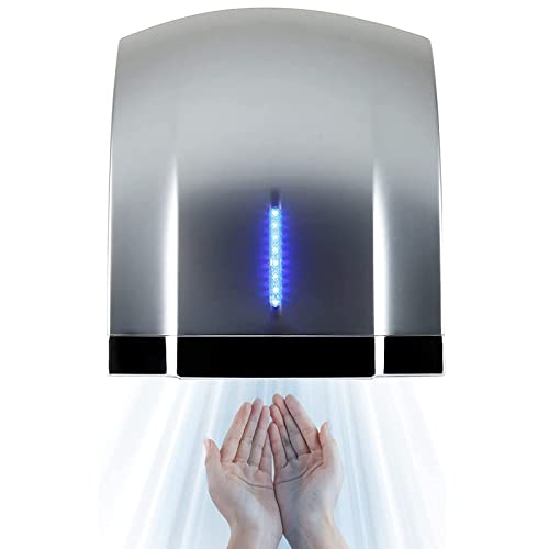 Wolfmoutiy SéChoir à Main Automatique Compact, Brosse à Vent de 1800w, Électrique Mural - 1,8m, Vitesse