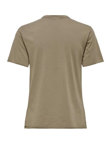 ONLY Damen ONLLUCY REG S/S JRS NOOS Top, Walnut/Print:untamable,XS – Ansicht 4