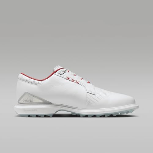 Image of Jordan ADG 5 Golf Shoes (Wide) (FQ7874-100, White /Emerald Rise /Grape Ice)